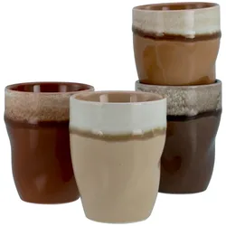 creaTable Kaffeebecher 4-tlg SQUEEZY - B/H/T ca. 50.00x38.00x41.00