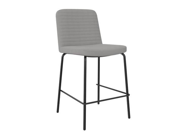 Mid.you Barhocker, Grau, Metall, Rundrohr, 52x88x47 cm, Esszimmer, Barmöbel, Barhocker