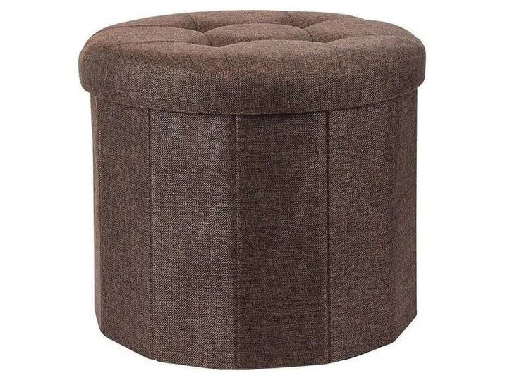 Pouf poire Home Styling Collection - assise confortable 45 x 39 cm gris polyester