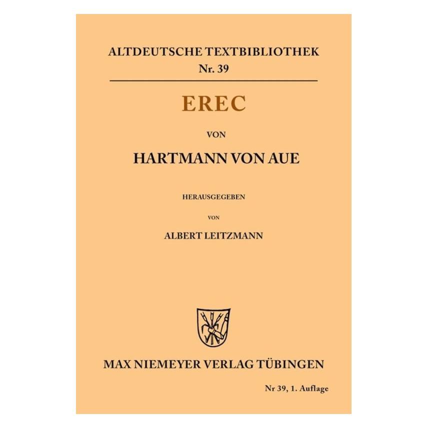 De Gruyter Erec (Deutsch, Softcover, Hartmann von Aue) (55842930)