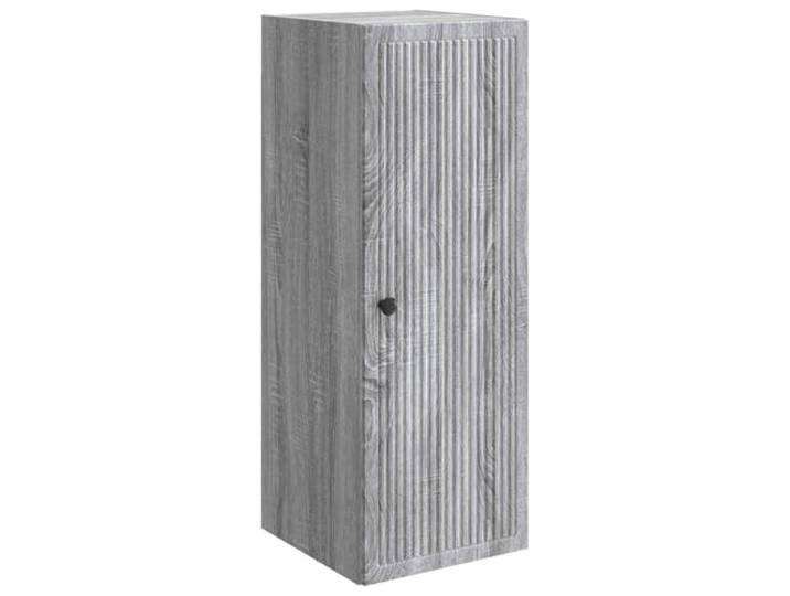 GFEROMRF Wandschrank Grau Sonoma 33 x 34,5 x 90 cm Holzwerkstoff Wandschrank, Wohnzimmer, Vintage-Stil, Holzwerkstoff, Raumsparend, Regale, 33 x 34,5 x 90 cm