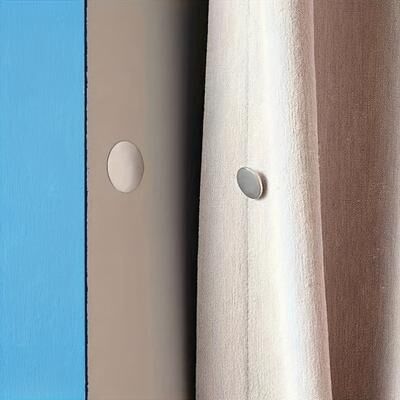 Combo Retail Shop Modern Metal Magnetic Hook, Easy To Install Wall Mounted Magnetic Buckle For Curtains 1 Pair 17mm
