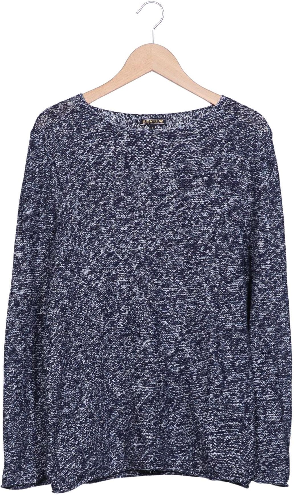 Review Herren Pullover, Marineblau, Gr. S, Baumwolle - Second Hand