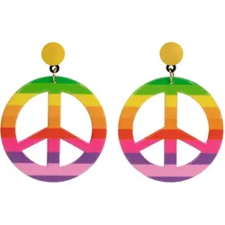 Ohrringe "Peace", bunt