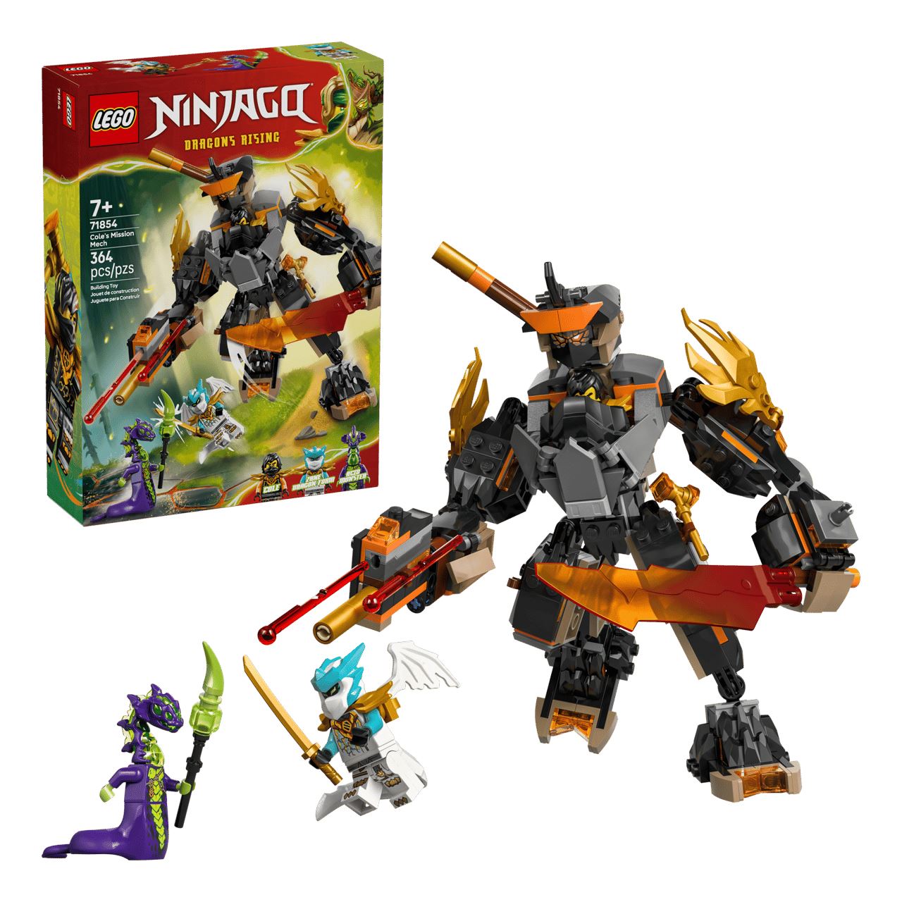 LEGO Ninjago 71854 Coles Action-Mech und Drachen-Zane