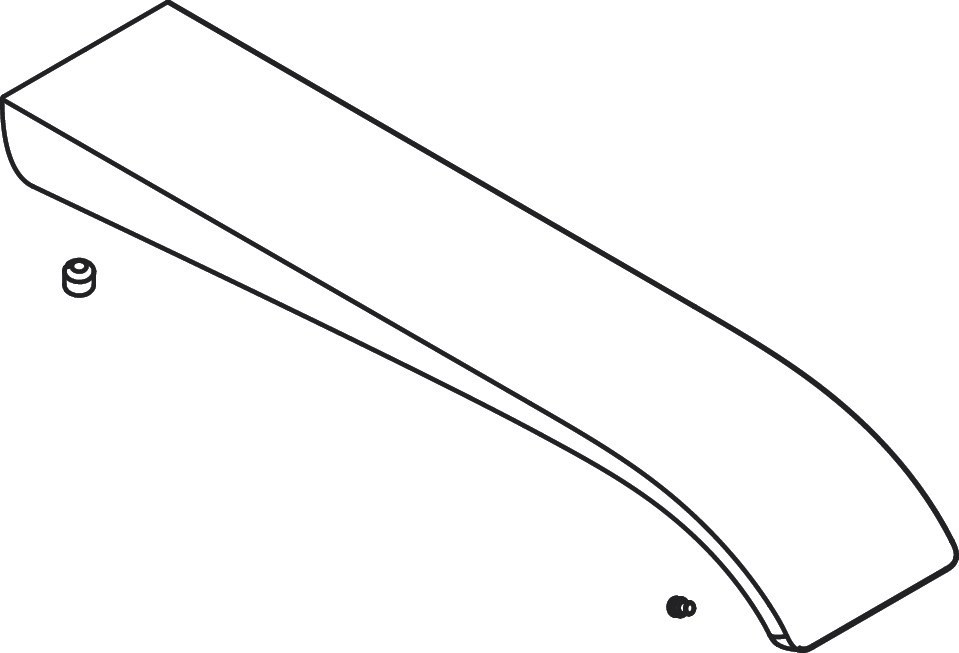 Hansgrohe Auslauf Vivenis 2-Loch Waschtisch- armatur 195 Wand mattweiss, 94274700 94274700