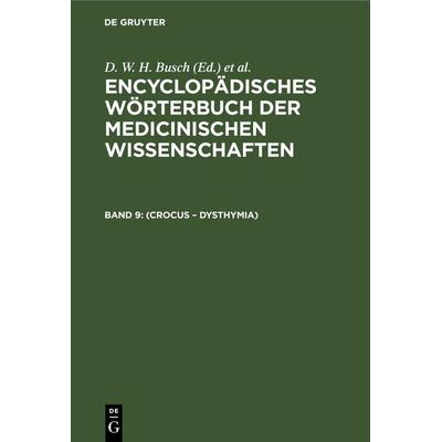 (Crocus – Dysthymia), Gebundene Ausgabe von , De Gruyter, 978-3-11-262383-1