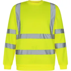 Warnschutz Sweatshirt "8041-253" Safety UV-Schutz - S - gelb