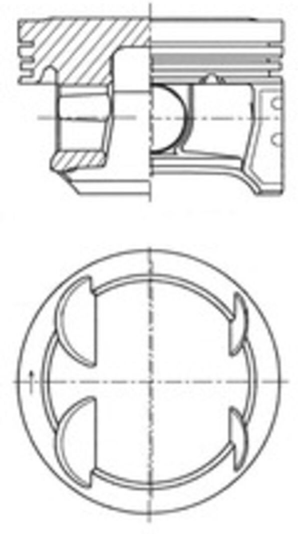 Kolben KOLBENSCHMIDT 41 006 620