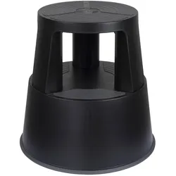 Wedo, Bürostuhl, Rollhocker SuperStep schwarz Kunststoff (42 - 42.80 cm)