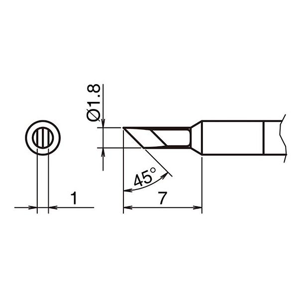 Hakko Aktiv-Lötspitze Format KU (Lötspitze) (T50-KU)