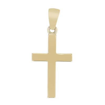 Kettenanhänger ADELIA´S "Anhänger – Kreuz Kreuzanhänger aus 333 Gold", gold, Schmuckanhänger, Damen, Gelbgold 333, Kettenanhänger, Ein kleines Geschenk mit großer Wirkung