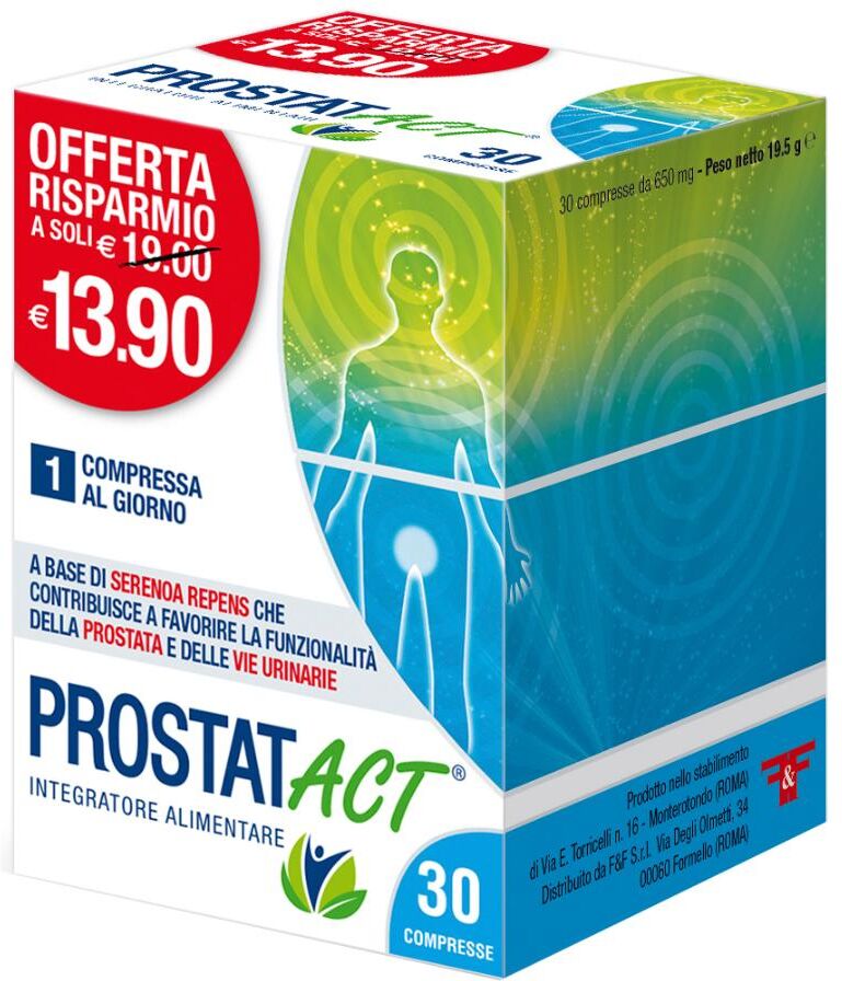 F&F Srl Prostat Act, 30 Compresse