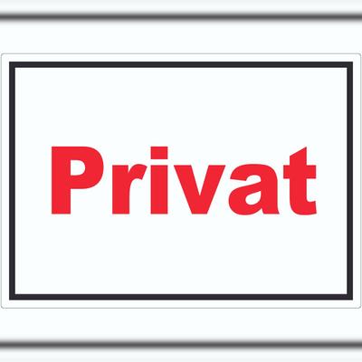 HB-Druck Privat Aufkleber rot-weiß-schwarz A6 (105x148mm)
