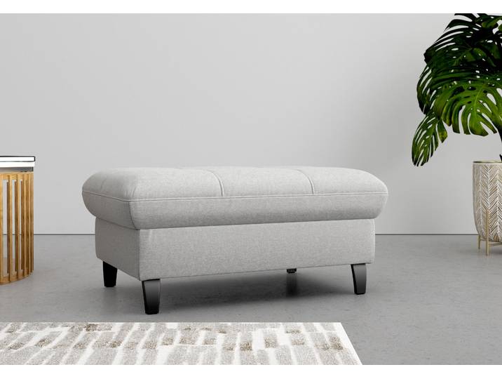 Stauraumhocker SIT & MORE Maggiore , grau, B:102cm H:48cm T:67cm, 95% Polyester, 5% Polyamid, Hocker, Stauraumhocker, mit Stauraum