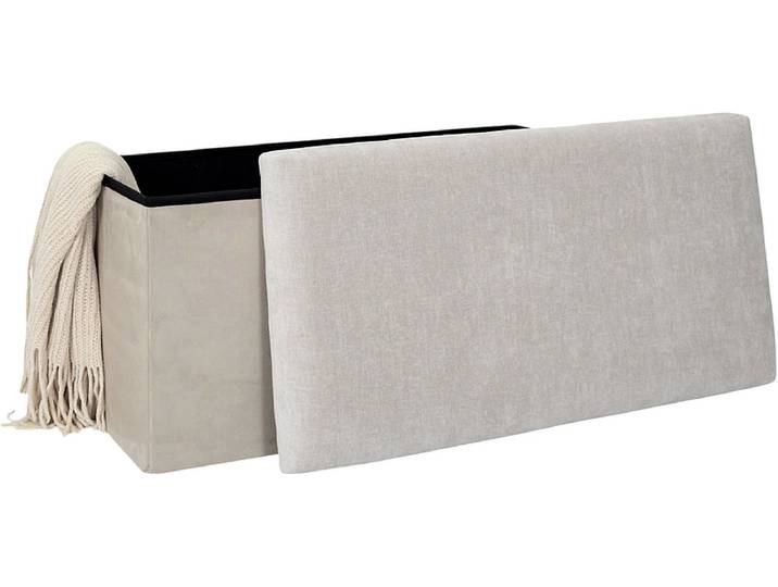 Aufbewahrungshocker HOME DECO FACTORY LIAM 38x76x38cm polyester beige