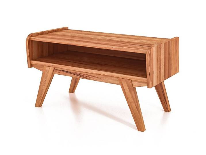 byoak TV-Schrank RETRO aus Massivholz, Naturgeölt