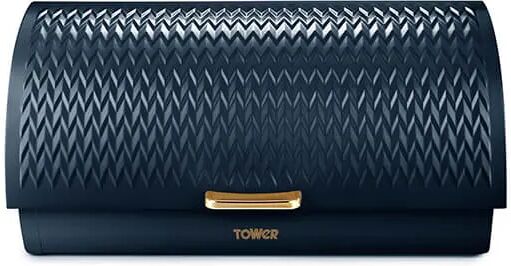 Tower Empire Roll Top Bread Bin Midnight Blue