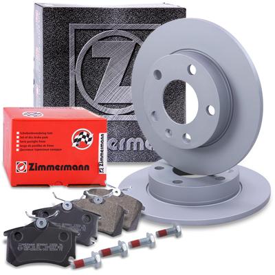 Zimmermann Bremsscheiben + Bremsbeläge Hinterachse [Hersteller-Nr. 10697720] für Audi