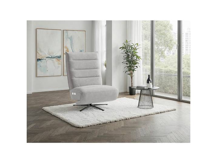 Sit & More Relaxsessel, Silberfarben, Metall, 80x109x98 cm, Liegefunktion, Herz-Waage-Funktion, Sitzfläche 360° drehbar, Wohnzimmer, Sessel, Relaxsessel