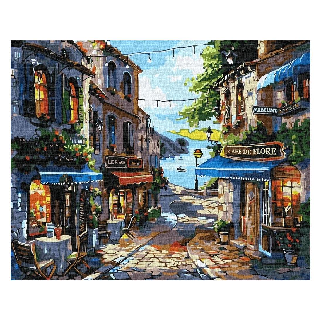 Ideyka Malen nach Zahlen - Restaurants am Ufer (54312468)