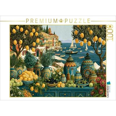 CALVENDO Puzzle Markttag am Mittelmeer | 1000 Teile Lege-Größe 64 × 48 cm Foto-Puzzle für glückliche Stunden