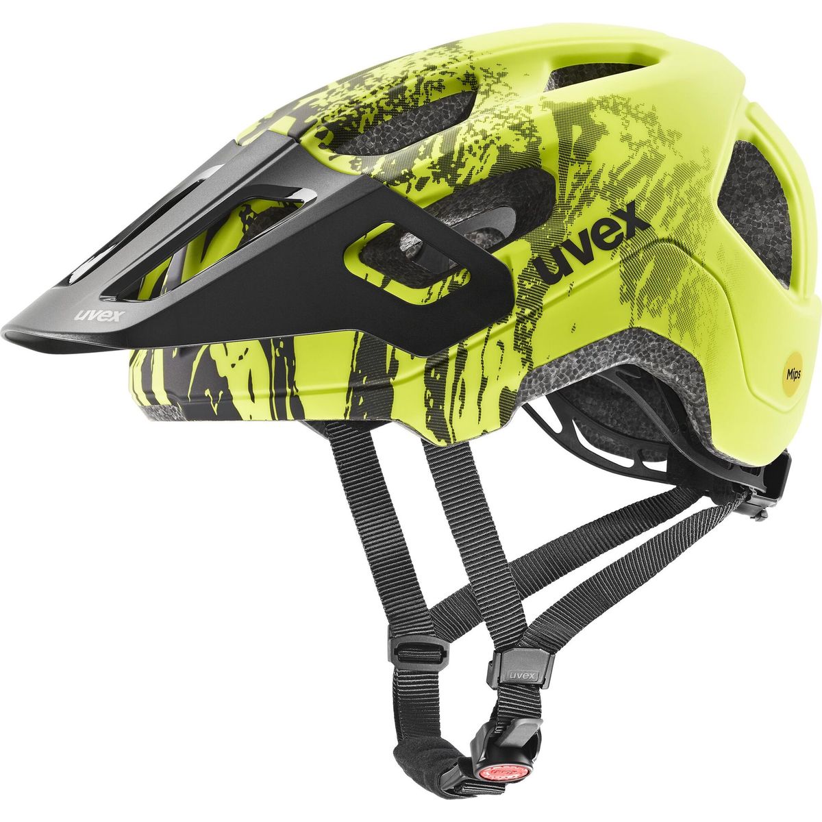 Uvex React jr. Mips lime - black 52-56 cm S4107080615