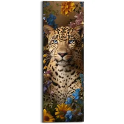 Bild PANTHER FLOWERS (BHT 30x90x2 cm) - bunt - BHT 30x90x2 cm