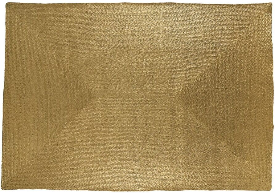 Blanc d Ivoire Tapis en jute - doré - 240 x 170 cm Doré 240x170x1cm