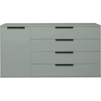 Highboard MÄUSBACHER "Bonnie", grün (pine grün matt lack), B:168cm H:87cm T:45cm, Sideboards, Highboard