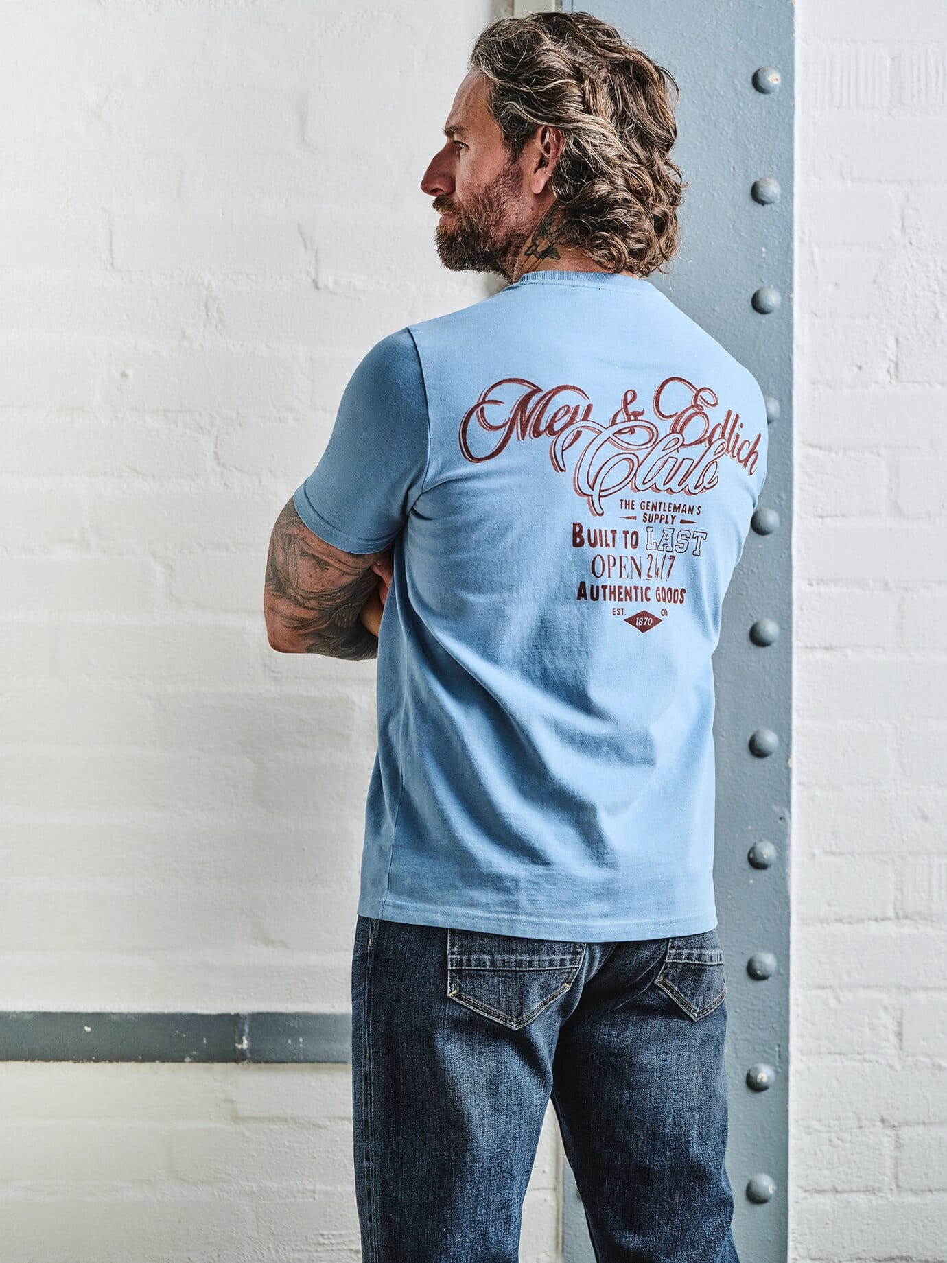 Mey & Edlich ME-Club-T-Shirt Blau M