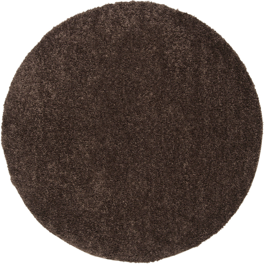 Mack + Milo Peake Shaggy Area Rug Brown Round 201 cm
