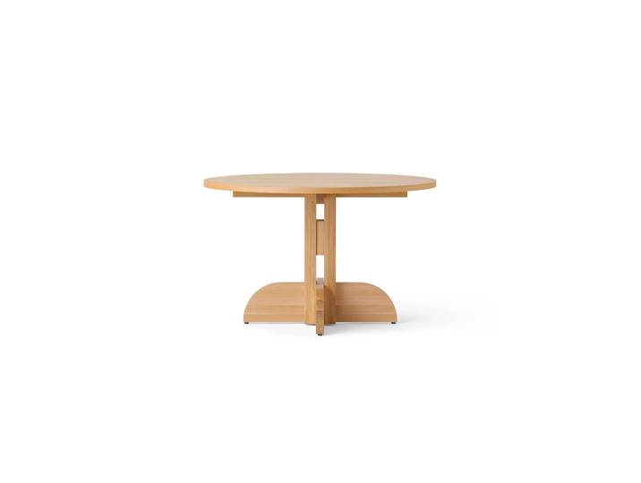 Audo Copenhagen Puffin eettafel eikenfineer Natural Natuurlijk eikenfineer, Ø120 cm