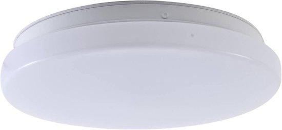 Lindby Led Buitenlamp met Bewegingsmelder voor Tuin en Balkon, Wit, Diameter: 26 cm
