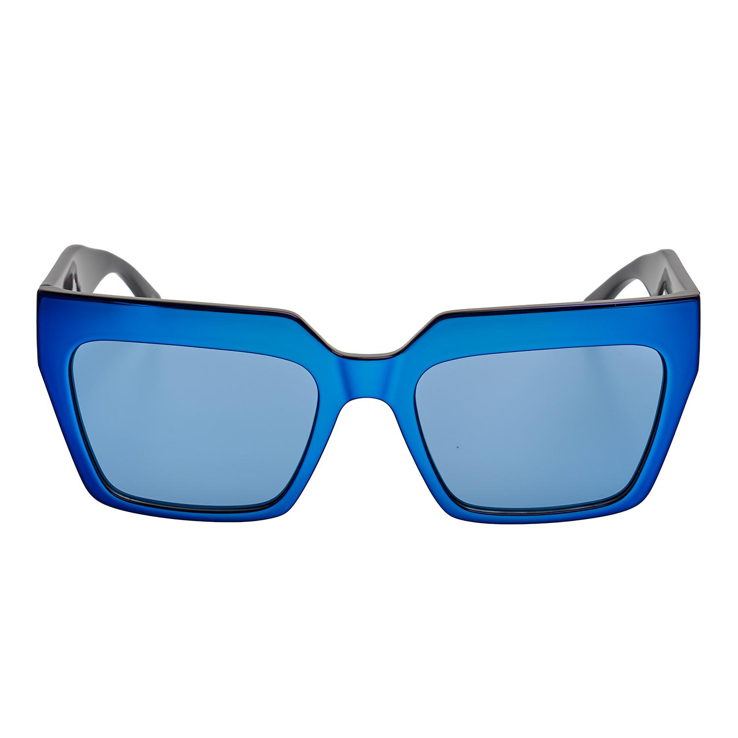 Dames Brede Geometrische Zonnebril KL6181S N
