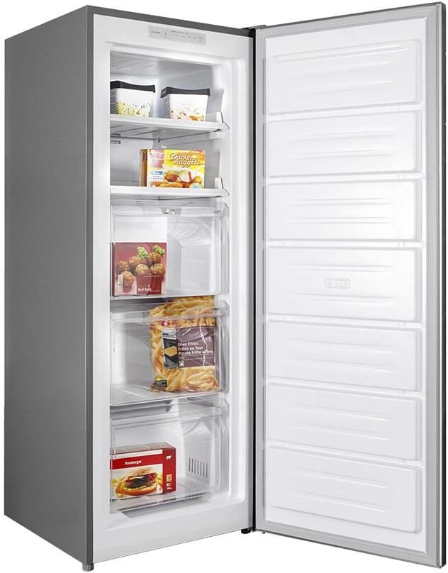 KIBERNETIK Gefrierschrank "ECOT161", Energieeffizienz: C, silber (silberfarben), B:54,5cm H:143cm T:65cm, Gefrierschränke, Gefrierschrank silberfarben Einheitsgröße