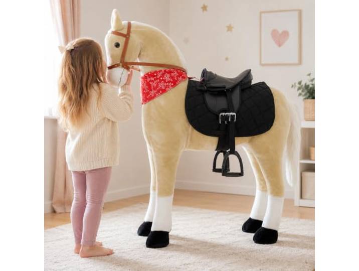 Sweety Toys 11117 Plüsch Stehpferd Reitpferd XXL 125 cm