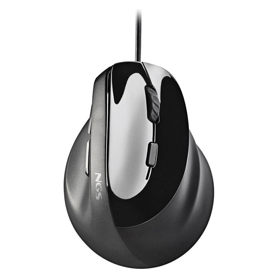 NGS Souris Filaire Ergonomique Verticale Samsara (Noir) (Kabelgebunden) (NGS-MOUSE-1407)