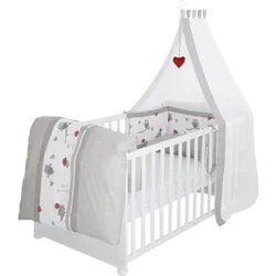 BABYBETT Adam & Eule 70 x 140 cm weiß
