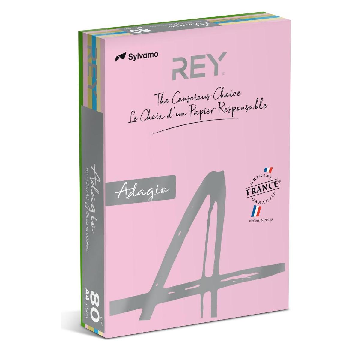 Rey Farbiges Papier RYADA080X910 Farbig Sortiert 80 g/m² (A4, 80 g/m²) (RYADA080X910)
