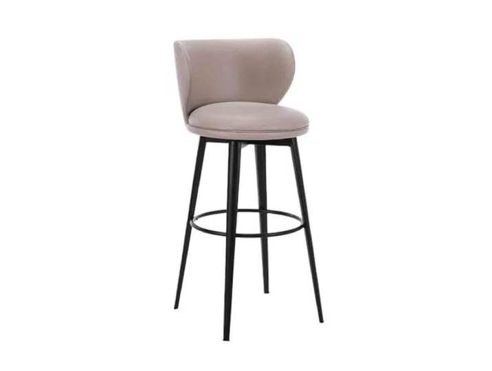 9bbhfJw4R Höhenhocker Hochstuhl-Barhocker, drehbarer Barhocker, Stühle mit Rückenlehne(Grigio)