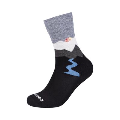 Socken CAMANO "function", Herren, Gr. 43-46, schwarz, Materialmix, mehrfarbig, Socken Socken, verstärkt an Ferse und Spitze, Merino-Wollanteil, weiche Zehennaht