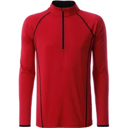 Funktionsshirt Langarm "JN498" - L - red/black