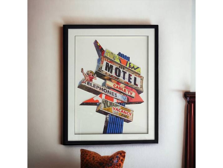 Tableau Décoratif Enseigne Motel Américain