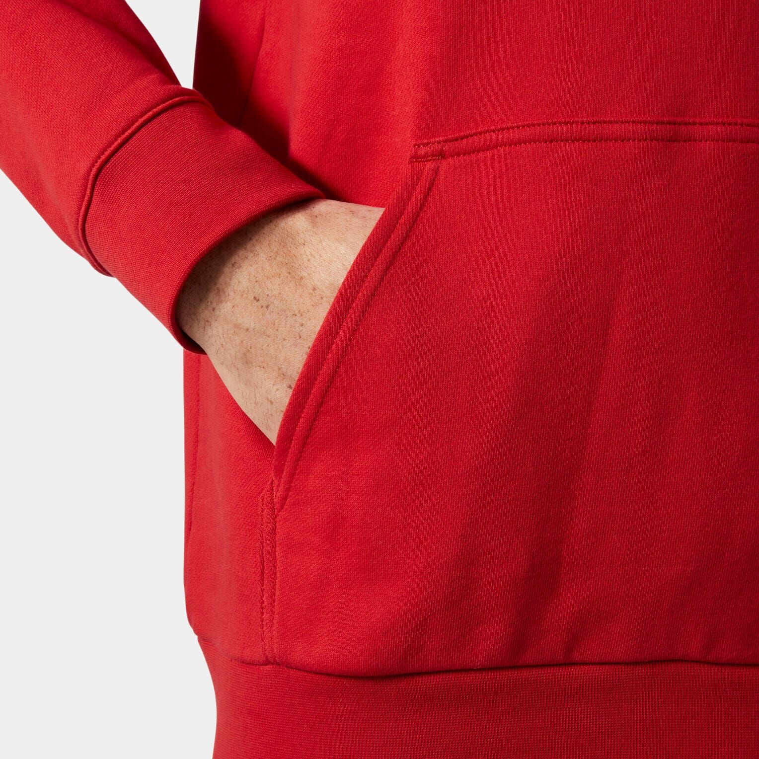 Helly Hansen Men's Logo Hoodie - Red/Pink - S