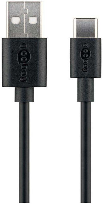 Goobay Câble de synchronisation et charge 1 m, max. 480 Mbit/s, noir 45735 (45735)