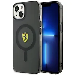 Ferrari Translucent MagSafe - Hülle für iPhone 14 (schwarz)