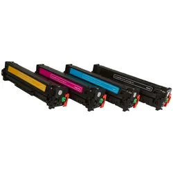 MultiPack HP CC530-3A (CC530A, CC531A, CC532A, CC533A) - Toner TonerPartner, black + color (schwarz + farbe)