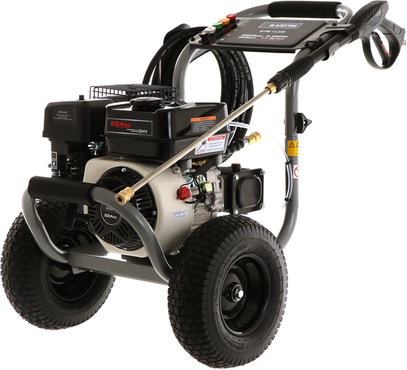 BlackStone B-PW 11/230 - Idropulitrice a scoppio - 228 bar - 678 l/h - Motore DH225 - con pompa Annovi & Reverberi