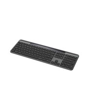 Logitech Signature Slim Solar+ K980 for Business Tastatur full size kabellos Bluetooth LE USB-C QWERTY US International Tastenschalter: Scheren-Schalter Graphite (920-013779)